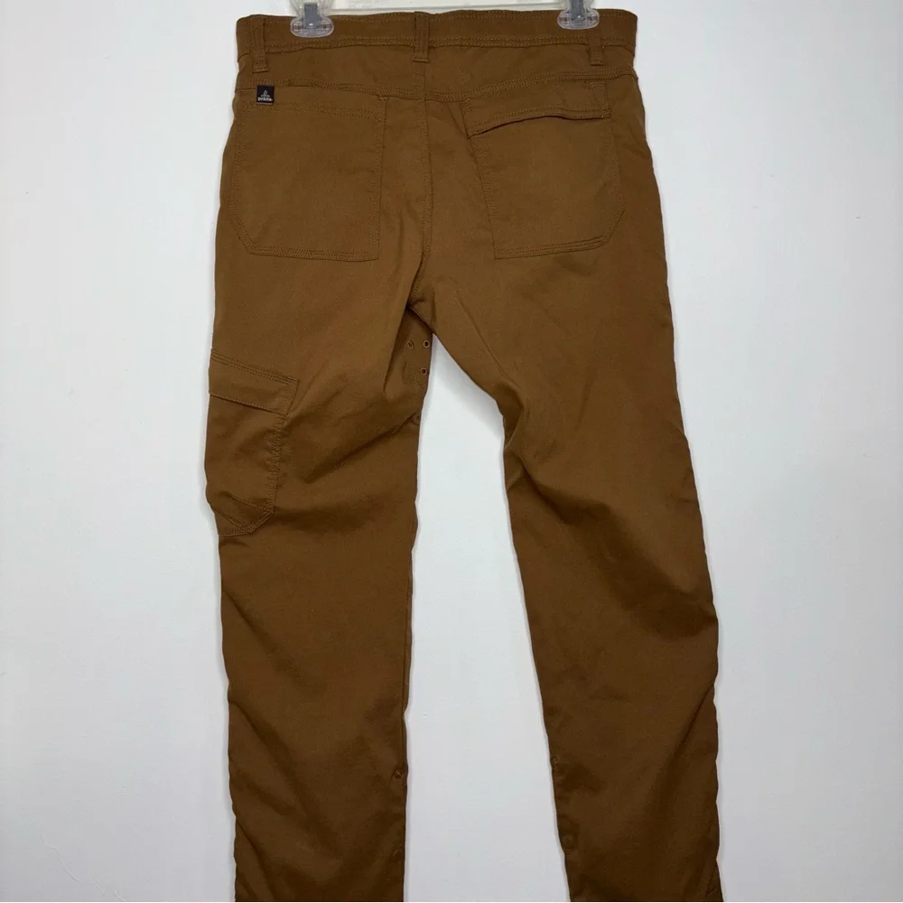 Prana Stretch Zion Pants Men 32x32 Brown Chino Performance Hiking Gorpcore - Picture 10 of 14